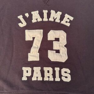 H&M J’aime 73 Paris Women’s Sweatshirt Size Medium Pullover Womens Embroidered